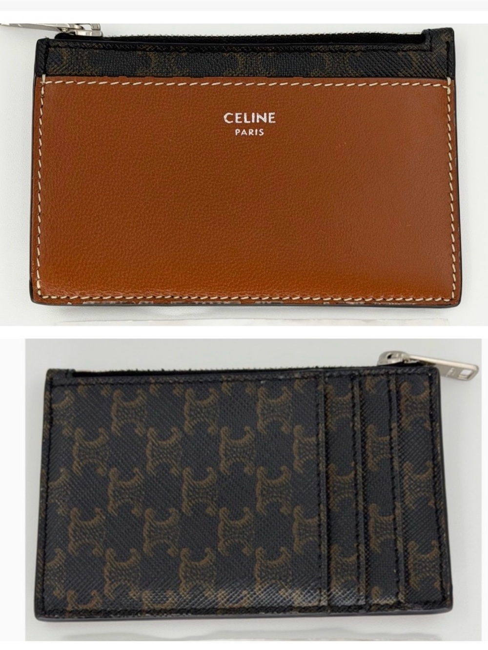 Celine Fragment Card Case Great Condition w/Entrupy COA